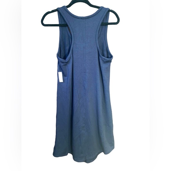 Daily Ritual Women's Supersoft Terry Racerback Midi Shirttail Black Dress Small - Picture 5 of 7